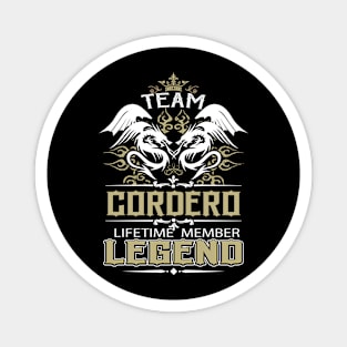 Cordero Name T Shirt -  Team Cordero Lifetime Member Legend Name Gift Item Tee Magnet